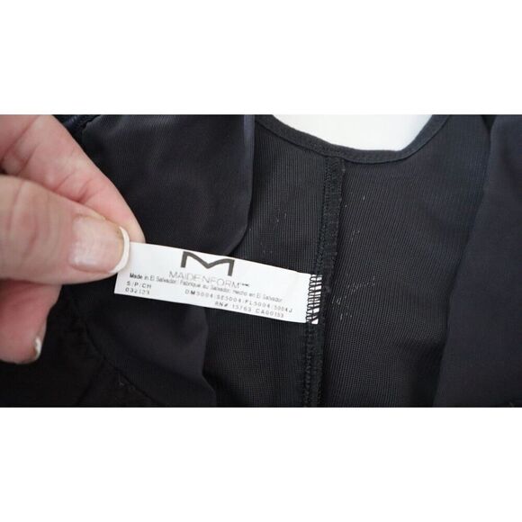 Maidenform 1856 Women's Sz S Black Flexees Open Bust Wide Strap Body Shaper - Picture 4 of 7